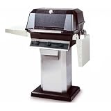MHP Gas Grills WRG4DD Infrared Natural Gas Grill W/ SearMagic Grids On Stainless Patio Base