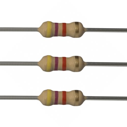 E-Projects - 4.7k Ohm Resistors - 1/4 Watt - 5% - 4K7 (100 Pieces)