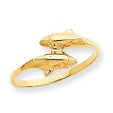 14k Gold Dolphin Ring