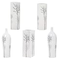 Silhouette Tree Vases - White
