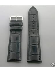 20mm Italian Leather Watch Band Strap for Tag Heuer Blk