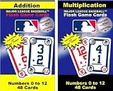 MLB Math Flash Cards Addition and Multiplication - Multi Team (2 Packs) - MLB