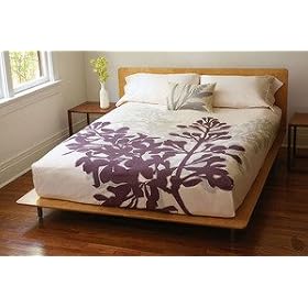 Organic Cotton Duvet Cover | Bloom Cream + Lavender (Queen) Organic Cotton Duvet Cover | Bloom Cream + Lavender (Queen)