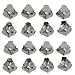Steel Nickel Cabinet Speaker Three Leg Corners C3N, Set of 16
