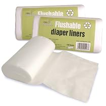 Real Nappies Bioliner Twin Pack, Flushable Diaper Liners, 2 Rolls of 100
From Real Nappies
