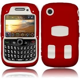 Blackberry 8520 Curve / 9300 Curve Red/White Explorer Case Great For Outdoor Activities / Occupations From Keep Talking Blackberry Accessories