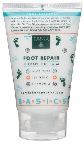 Earth Therapeutics Foot Repair Balm, 4-Ounce Bottles (Pack of 3)