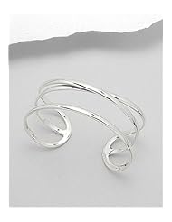 Cuff Bracelet In 92.5 Sterling Silver