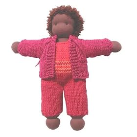 Fair Trade Toddler Doll - Bright Pink Outfit by Peppa
