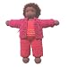 Fair Trade Toddler Doll - Bright Pink Outfit