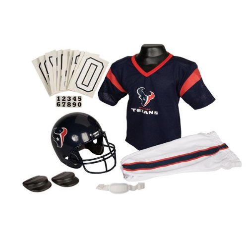 Franklin Houston Texans DELUXE Youth Helmet and Football Uniform Set (Medium)