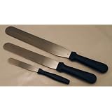 3-pc Professional Straight Spatula Set, Ateco by Ateco