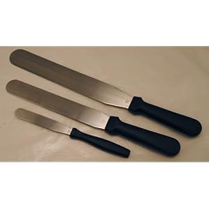 3-pc Professional Straight Spatula Set, Ateco by Ateco