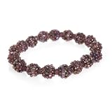 Glass Beads Dark Purple Bracelet 