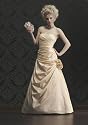 Brautkleid Standesamt Kleid mit Blume, champagne