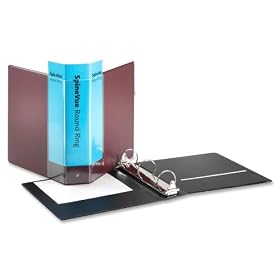 Cardinal 16858 SpineVue Round Ring View Binder, 2 in. Capacity, Maroon