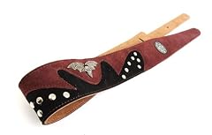 Gaucho Dark Red 'Suede Series' Suede Guitar Strap for Electric/Acoustic/Bass Guitar