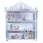 Distressed White Wood Shelf