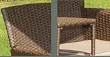 Lilo PU Rattan Love Duo Companion Jack & Jill Bench