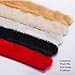 Neotrims Fake Faux Quality Fur Woolly Fringe Trimming, Satin Ribbon, for Costume, Crafts, Decoration. 10 Stunning Colours & 3 Sizes: 2.5, 5 & 10 cm. Beautiful Soft Handle.