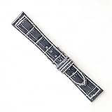 松重オリジナルMK821D−18 18mm 本格手縫い白糸ステッチ 紺色