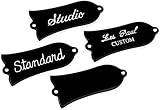 Gibson Truss Rod Cover with Screws - Blank Black