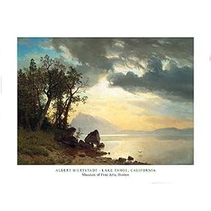 Lake Tahoe, California, c.1867 HIGH QUALITY MUSEUM WRAP CANVAS Print Albert Bierstadt 31x24
