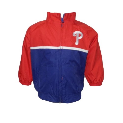 MLB Philadelphia Phillies Baby / Infant Athletic Zip-Up Coat / Jacket with Embroidered Logo - Red & Blue (Size: 12) at Amazon.com