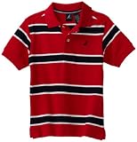 Nautica Sportswear Kids Boys 2-7 Short Sleeve Stripe Polo