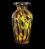 41Hy44Eo5SL. SL160  Badash Golden Art Glass 11 Inch Vase