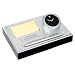 Movado Brushed Aluminum Desk Set Clock