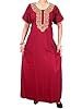 Womans Long Kaftan Heart Red Embroidered Muumuu Kaftans Loungerwear Dress Xxlarge