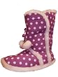 Ladies COOLERS Slipper POLKA DOT Long BOOTEE 311