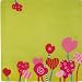 Flower Hearts 100% New Zealand Wool Rug, by Haba