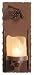 3-D Pinecone Wall Lamp Candle