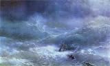Aivazovsky, Ivan - The Billow. Hand Painted Reproduction Oil on canvas