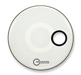 Aquarian Drumheads RSM22WH Regulator White 22-inch Bass Drum Head, gloss white