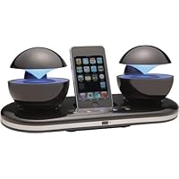 Speakal iCrystal Stereo Docking Station with Two Speakers for iPod (Black)