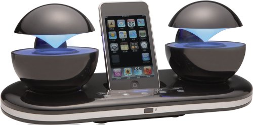 Speakal iCrystal 30-Pin iPod Speaker Dock (Black)