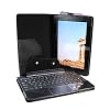 Evecase Transformer Infinity Pad TF700 Housse etui en cuir compatible avec tablette ou tablette+clavier - Noir Pour Asus EeePad Transformer Infinity Pad TF700 TF700T 10.1 Android Tablette PC