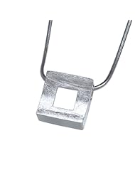 VINANI brand Germany 925 Sterling Silver Women Pendant Square brushed with Snake Chain Necklace AVQ