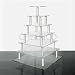 7 Tier Square Wedding Acrylic Cupcake Stand Tree Tower Cup Cake Display