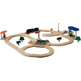 PlanToys Road & Rail Play Set - Turntable