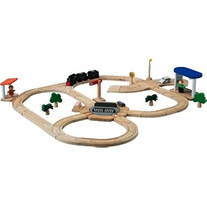PlanToys Road and Rail Play Set - Turntable by Plan Toys