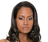 OUTRE Synthetic Hair Half Wig Quick Weave Faith 1b