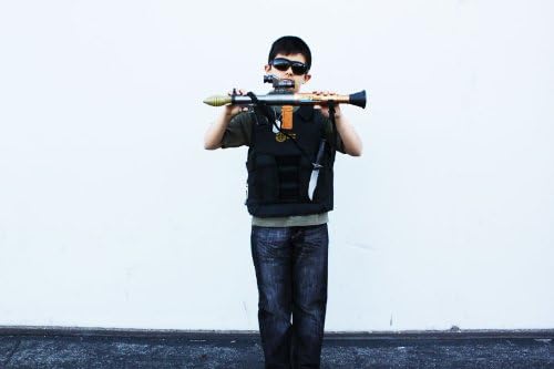 Lights and Sounds Rocket Launcher with Firing Sounds, Missle Sounds, and Launches Soft Grenade with a Push of a Button