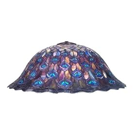 28W Tiffany Peacock Feathers Shade by Meyda