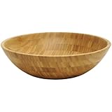Lipper International Bamboo Wood Salad Bowl