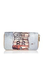 Y NOT ? Cartera (Azul Claro / Rojo)