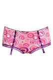 Torrid Plus Size Pink With Purple Lace Cupcake Swirl Garter Briefs